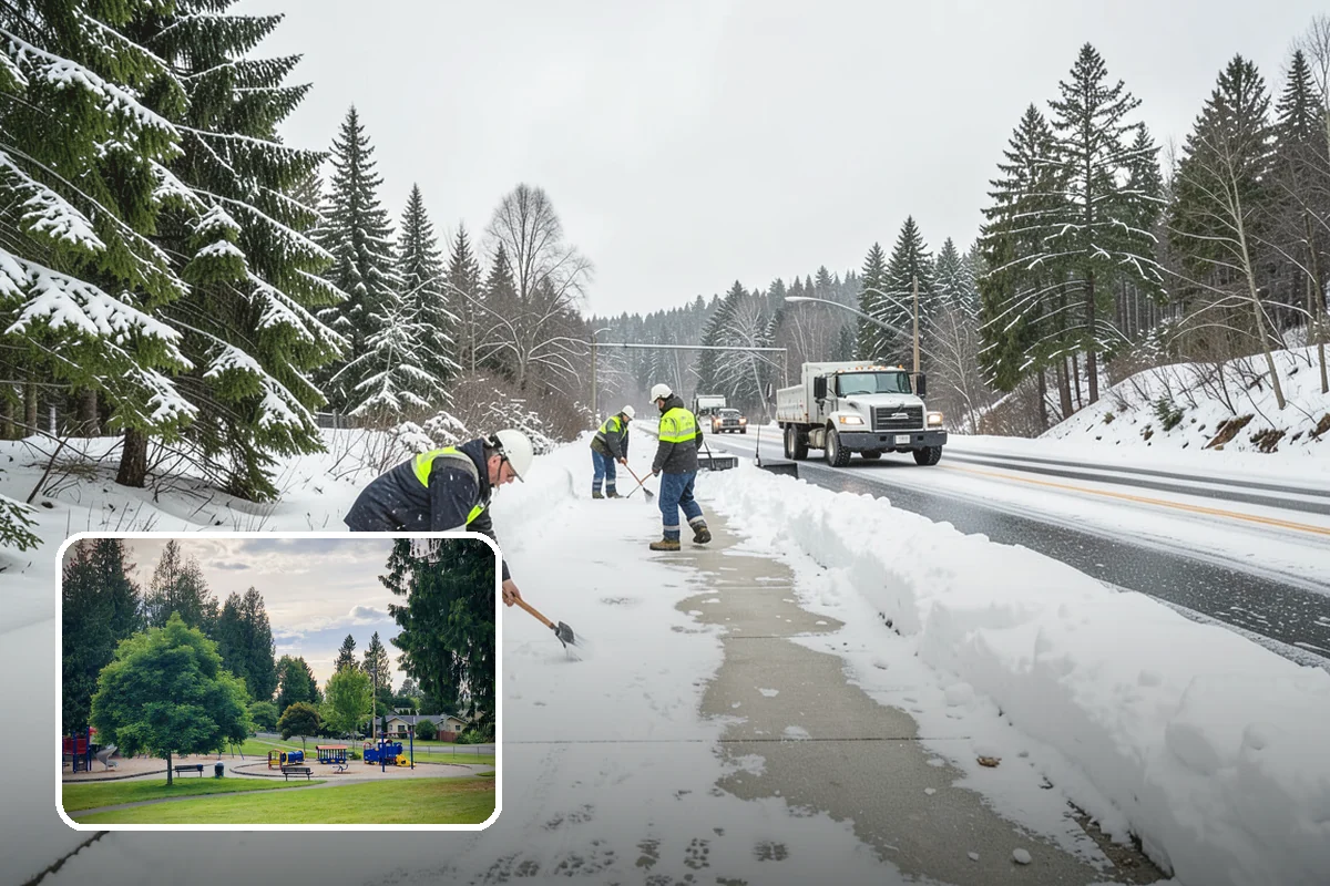 Fire Lane Clearing in Bonney Lake, Pierce County, WA - Fire lanes kept clear to full required width