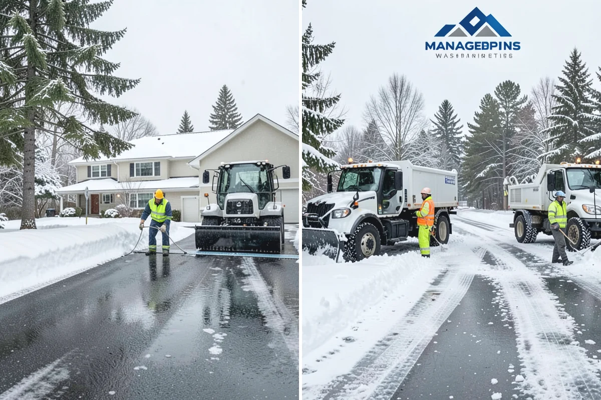 Fire Lane Clearing in Bonney Lake, Pierce County, WA - Map marked fire lanes and their required widths