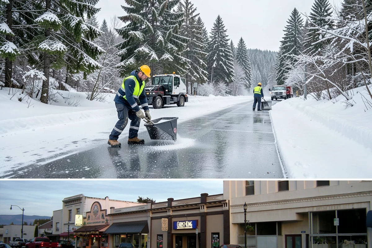Fire Lane Clearing in Burlington, Skagit County, WA - Fire lane maintenance is essential throughout the snow season, especially during storms from December to February.
