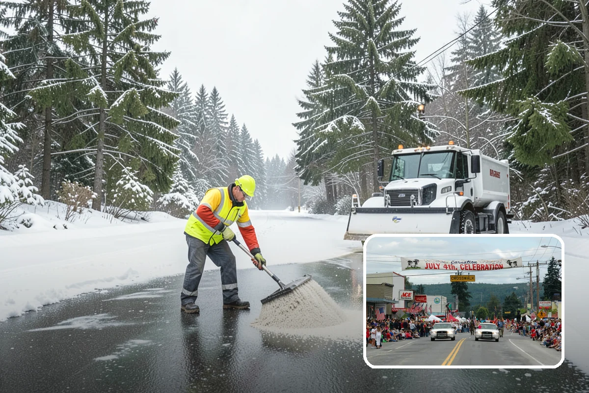 Fire Lane Clearing in Carnation, King County, WA - Fire lanes kept clear to full required width