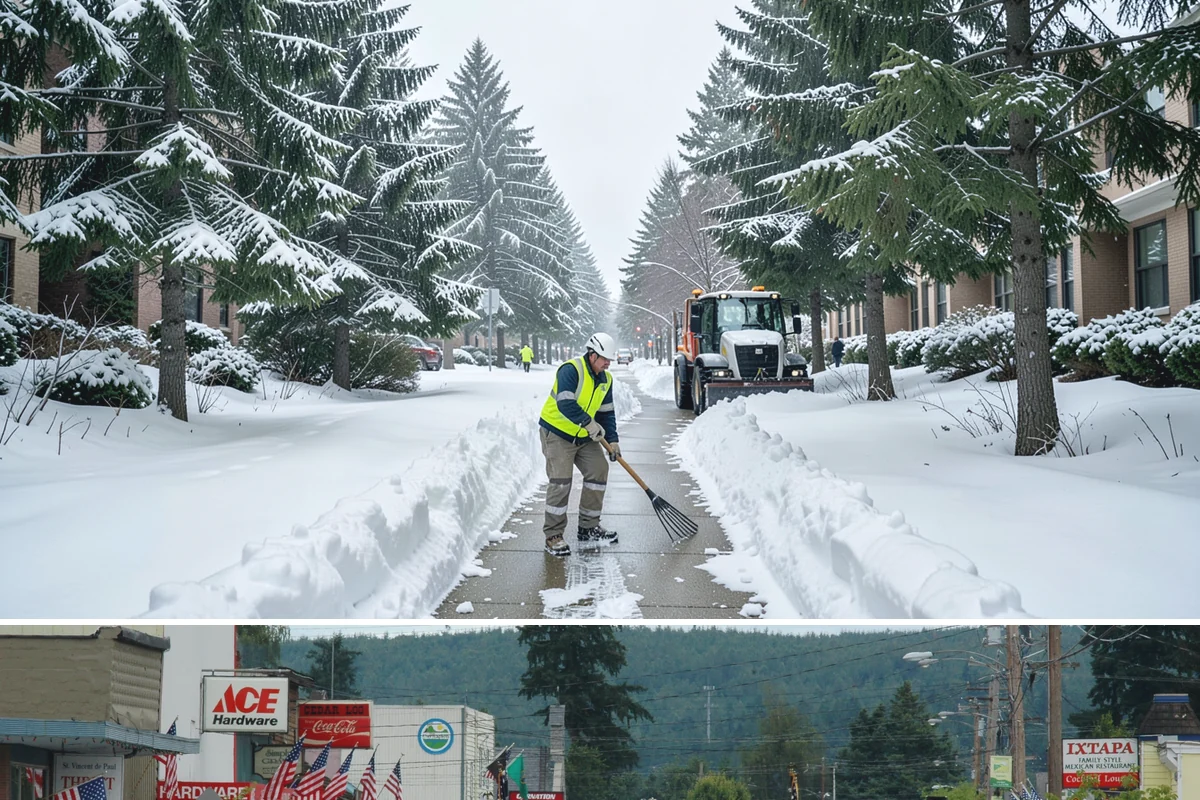 Fire Lane Clearing in Carnation, King County, WA - Fire lane maintenance is essential throughout the snow season, especially during storms from December to February.