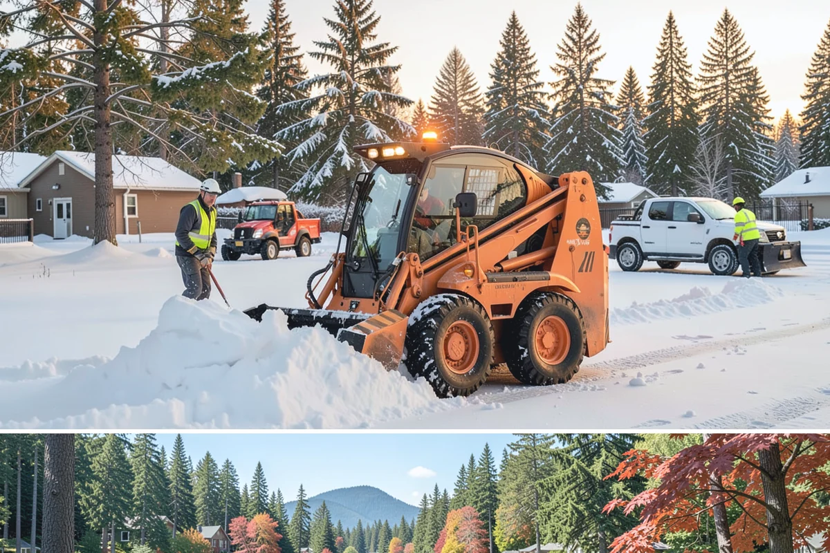 Fire Lane Clearing in Covington, King County, WA - Fire lane maintenance is essential throughout the snow season, especially during storms from December to February.