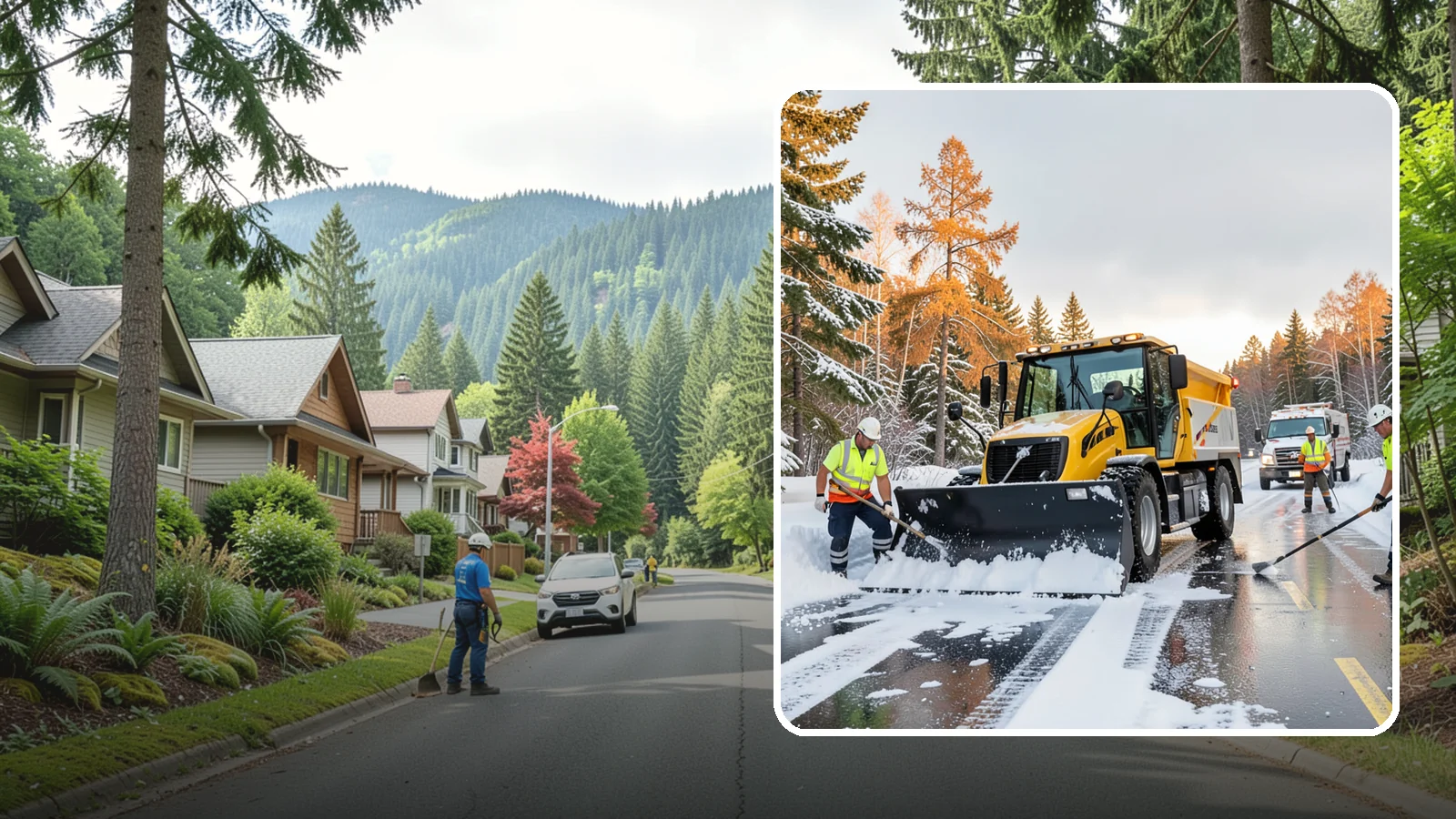 Fire Lane Clearing in Darrington, Snohomish County, WA - We keep marked fire lanes clear during snow events so emergency vehicles always have unobstructed access.