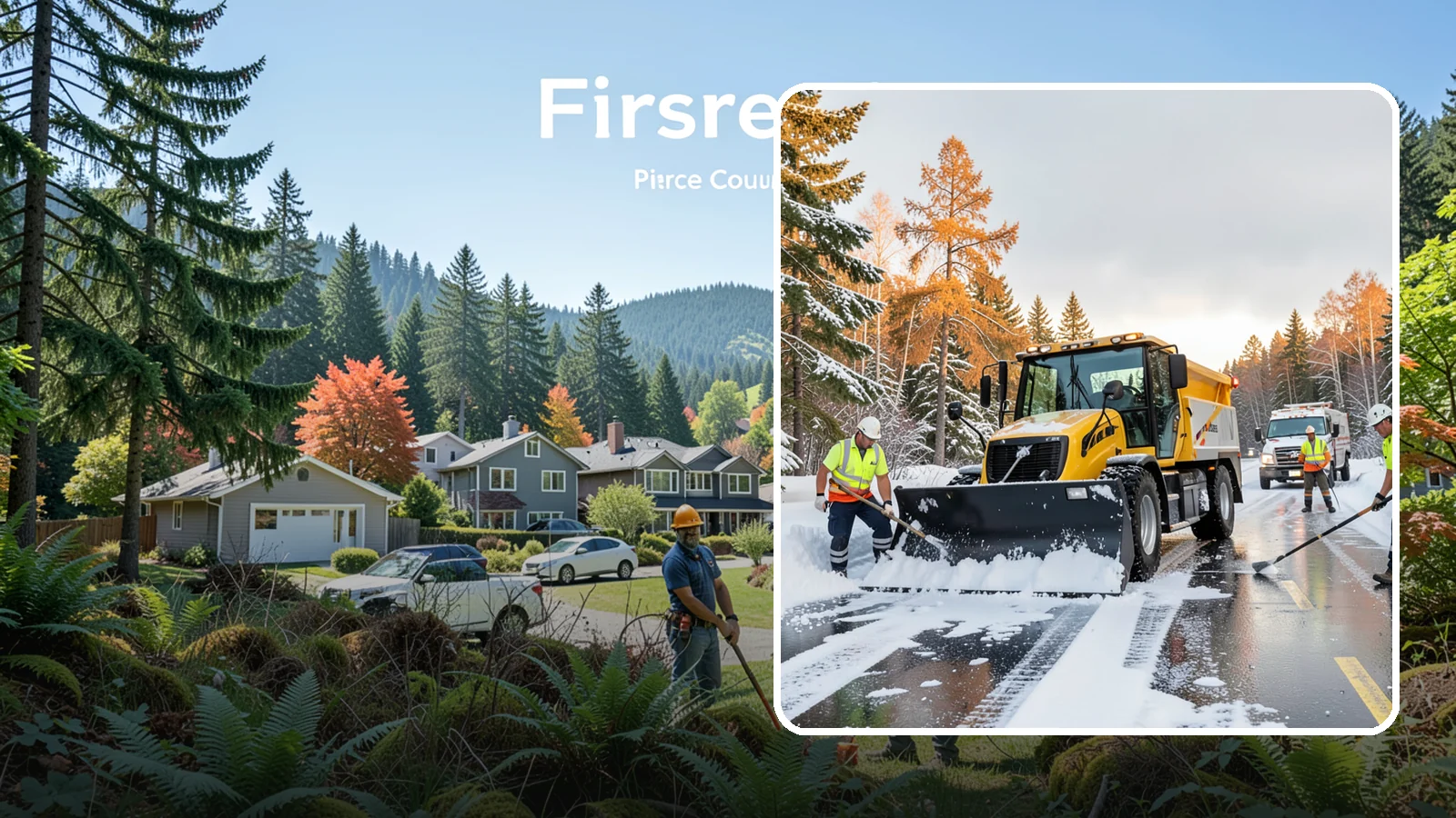 Fire Lane Clearing in Fircrest, Pierce County, WA - We keep marked fire lanes clear during snow events so emergency vehicles always have unobstructed access.