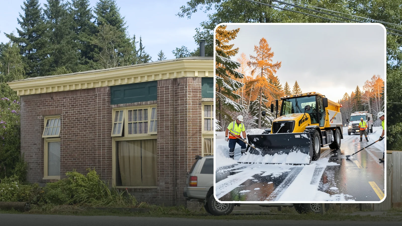 Fire Lane Clearing in Hamilton, Skagit County, WA - We keep marked fire lanes clear during snow events so emergency vehicles always have unobstructed access.