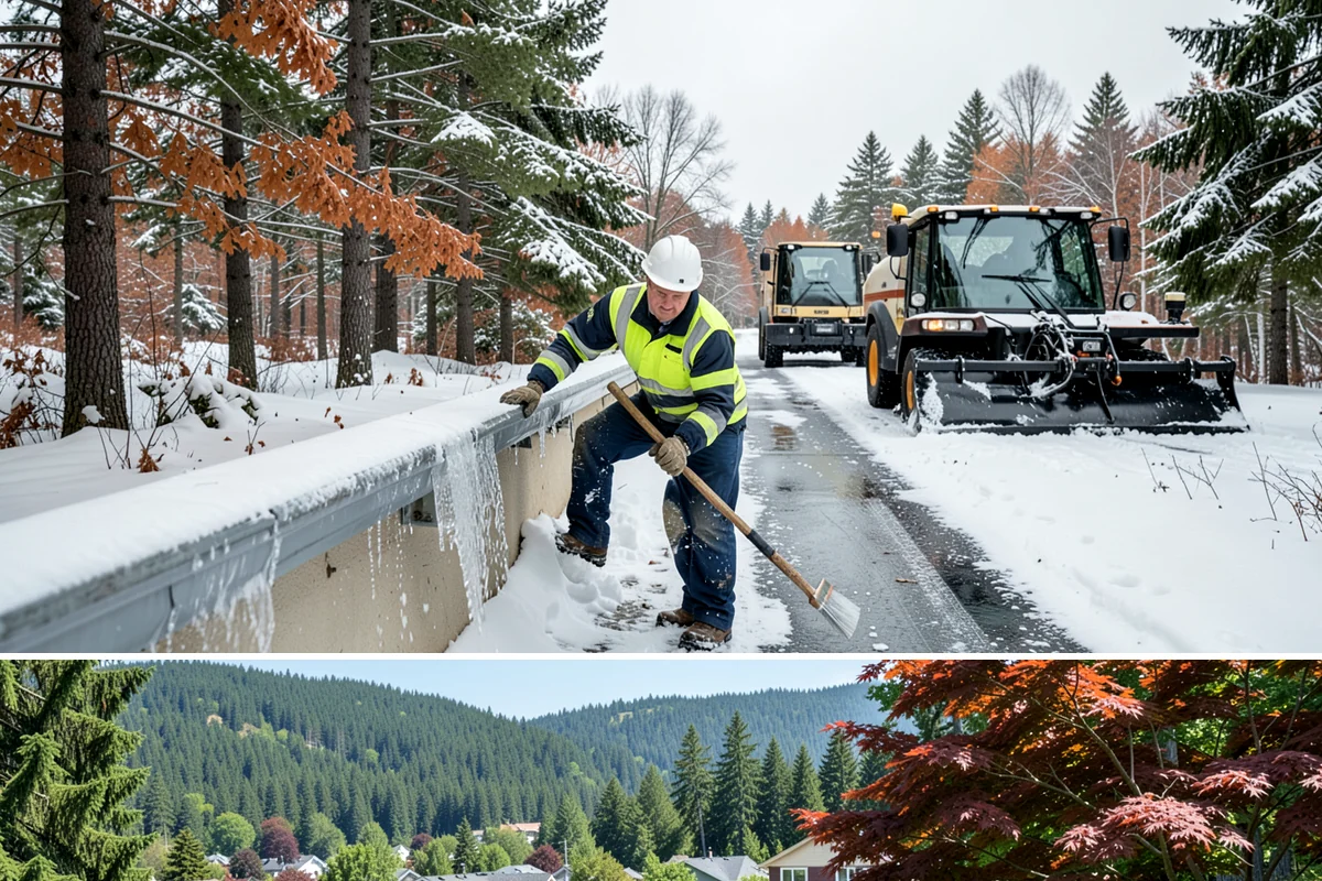 Fire Lane Clearing in Index, Snohomish County, WA - Fire lane maintenance is essential throughout the snow season, especially during storms from December to February.