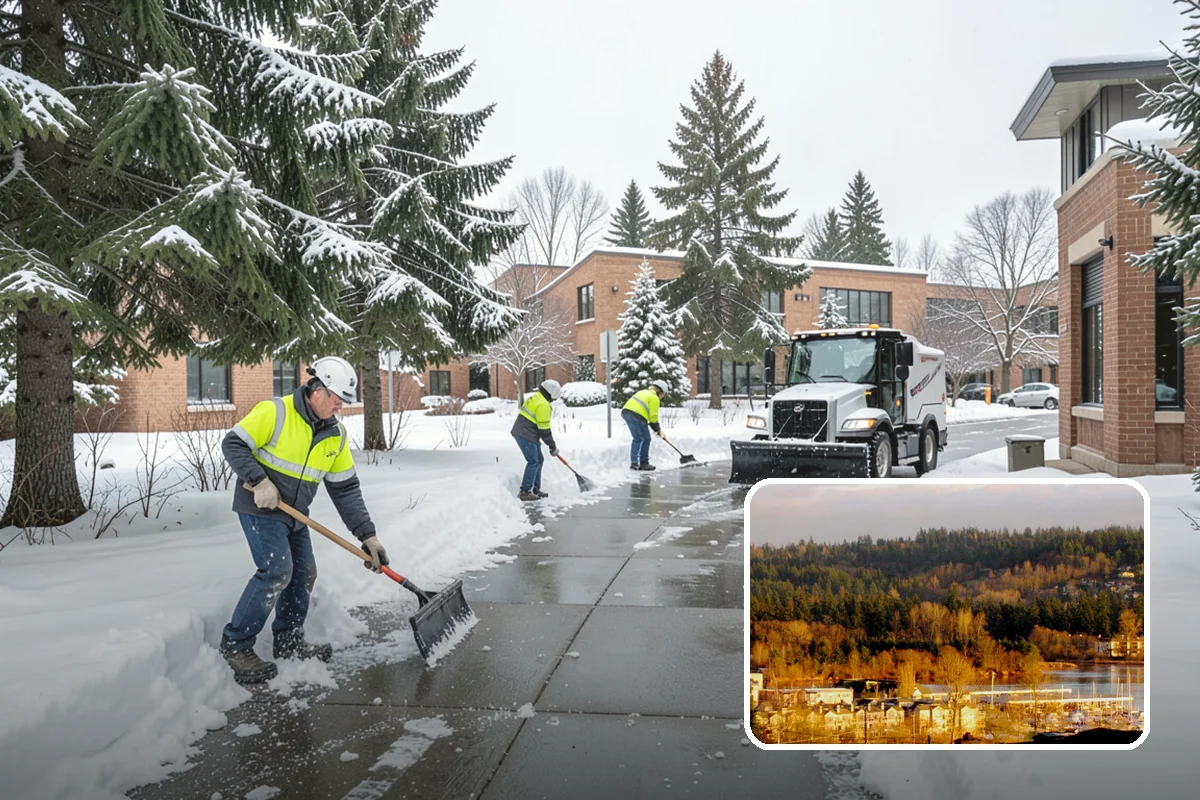 Fire Lane Clearing in Kenmore, King County, WA - Fire lanes kept clear to full required width