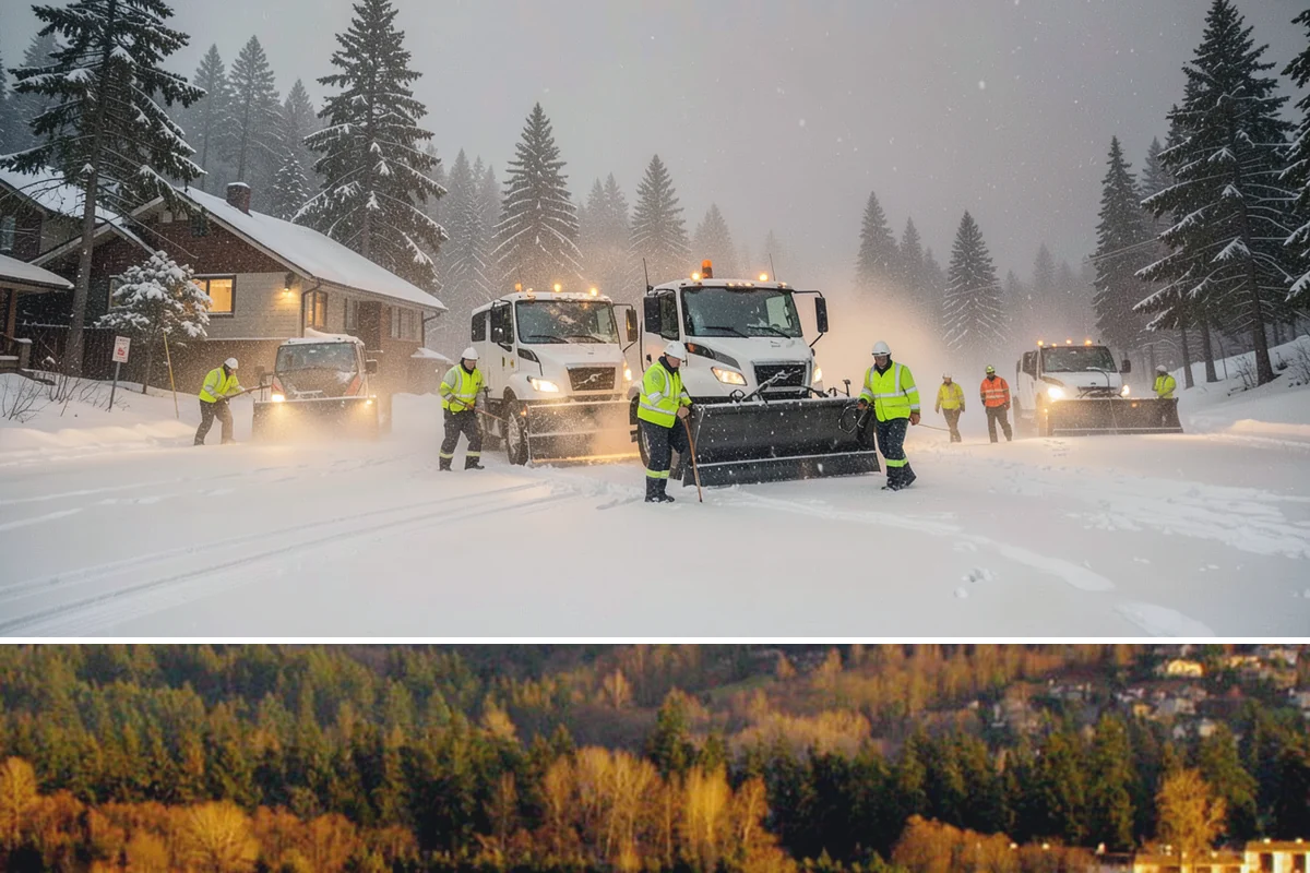 Fire Lane Clearing in Kenmore, King County, WA - Fire lane maintenance is essential throughout the snow season, especially during storms from December to February.