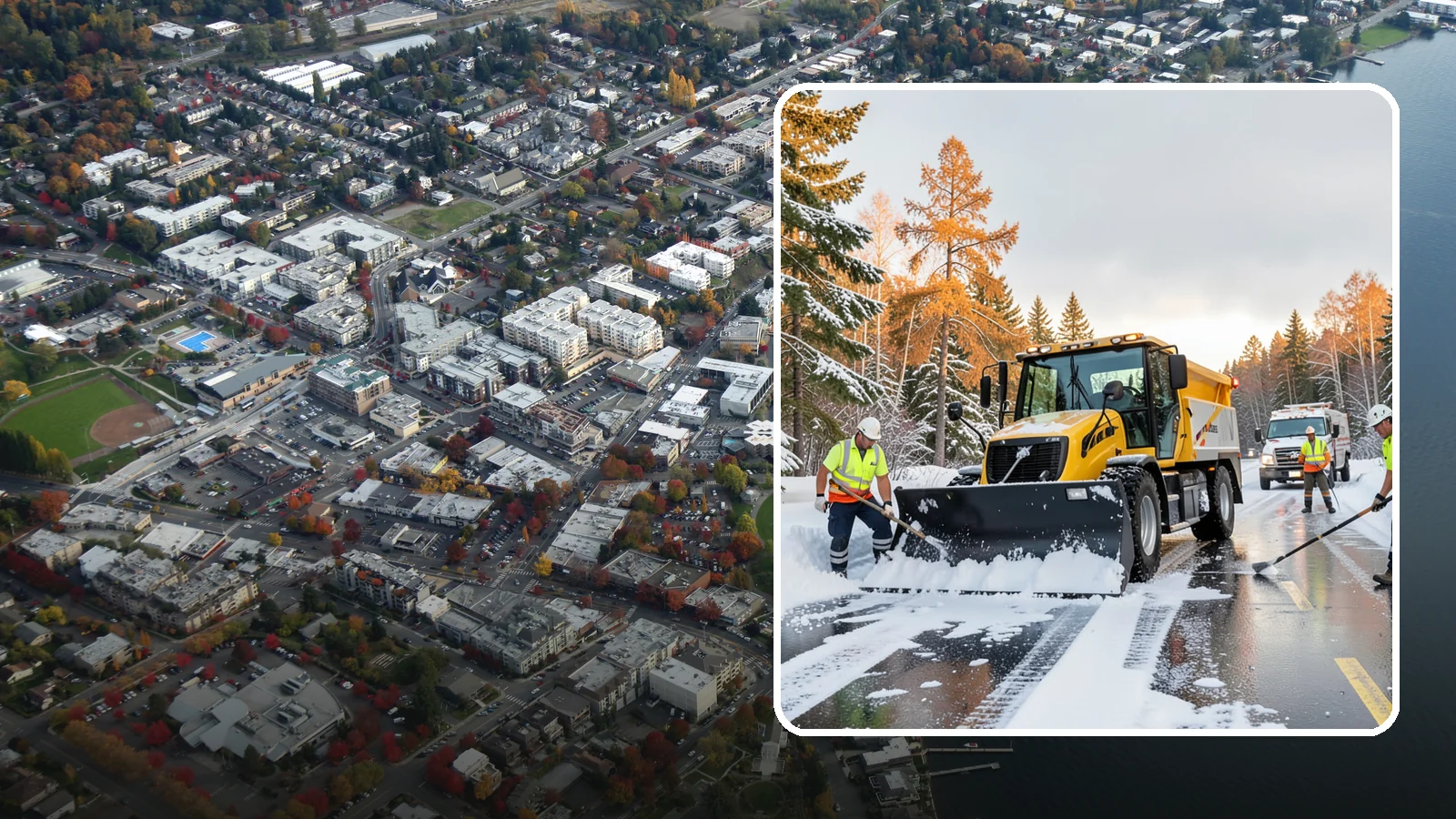 Fire Lane Clearing in Kirkland, King County, WA - We keep marked fire lanes clear during snow events so emergency vehicles always have unobstructed access.