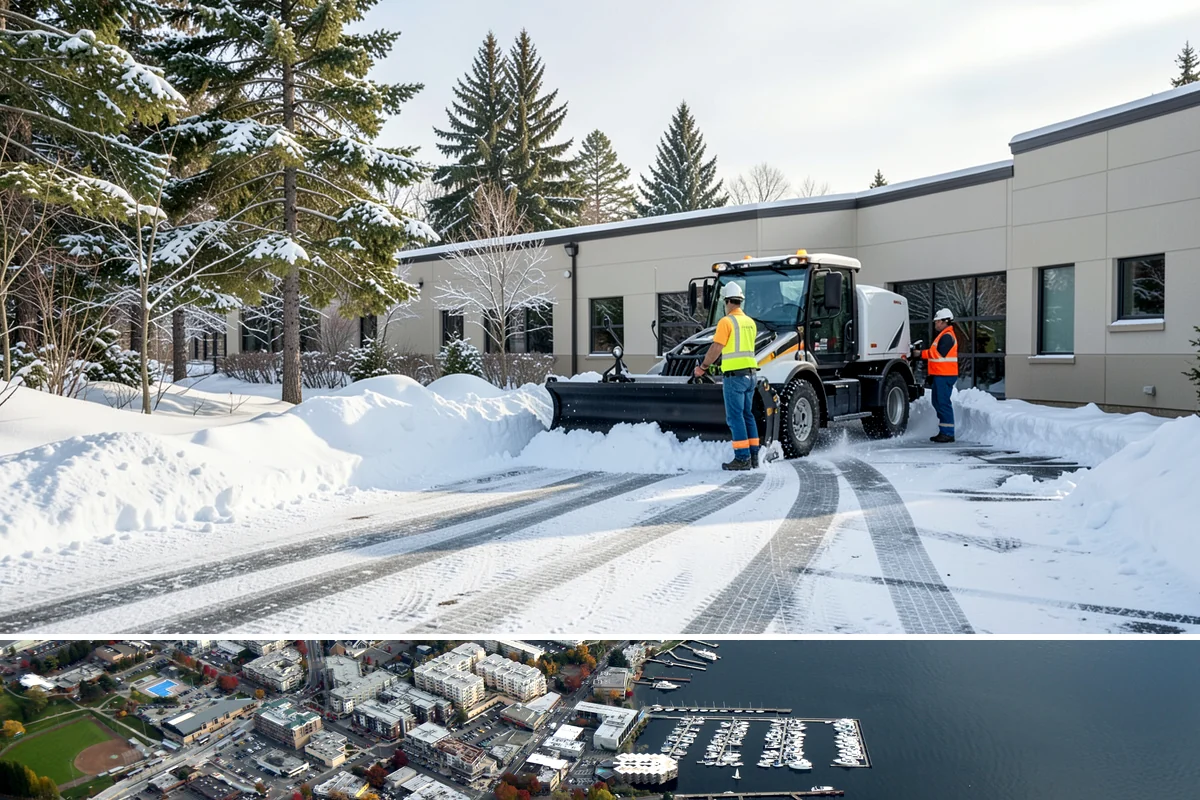 Fire Lane Clearing in Kirkland, King County, WA - Fire lane maintenance is essential throughout the snow season, especially during storms from December to February.