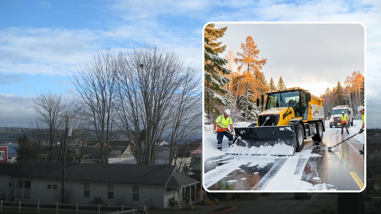 Fire Lane Clearing in Langley, Island County, WA - We keep marked fire lanes clear during snow events so emergency vehicles always have unobstructed access.