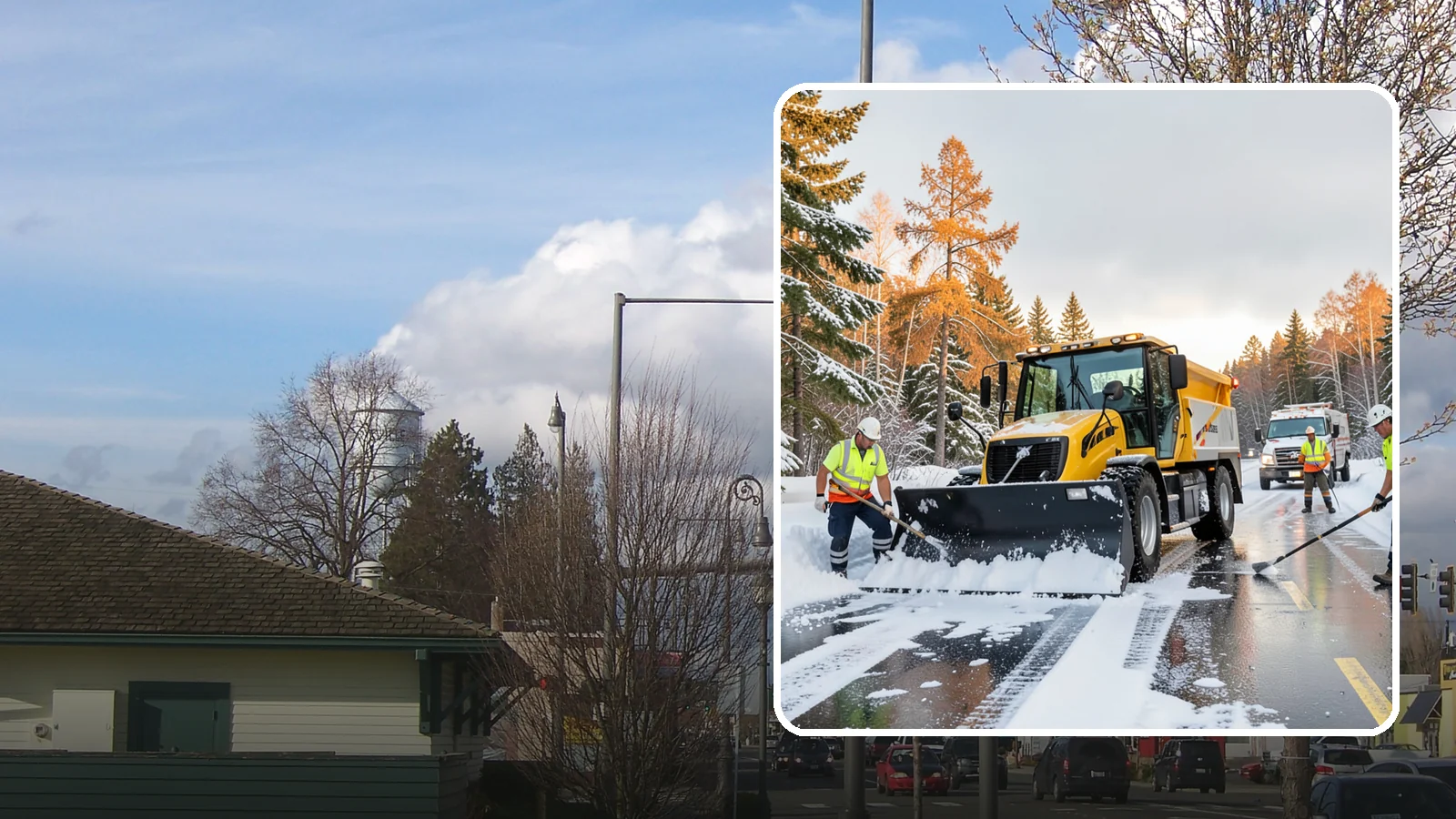 Fire Lane Clearing in Marysville, Snohomish County, WA - We keep marked fire lanes clear during snow events so emergency vehicles always have unobstructed access.