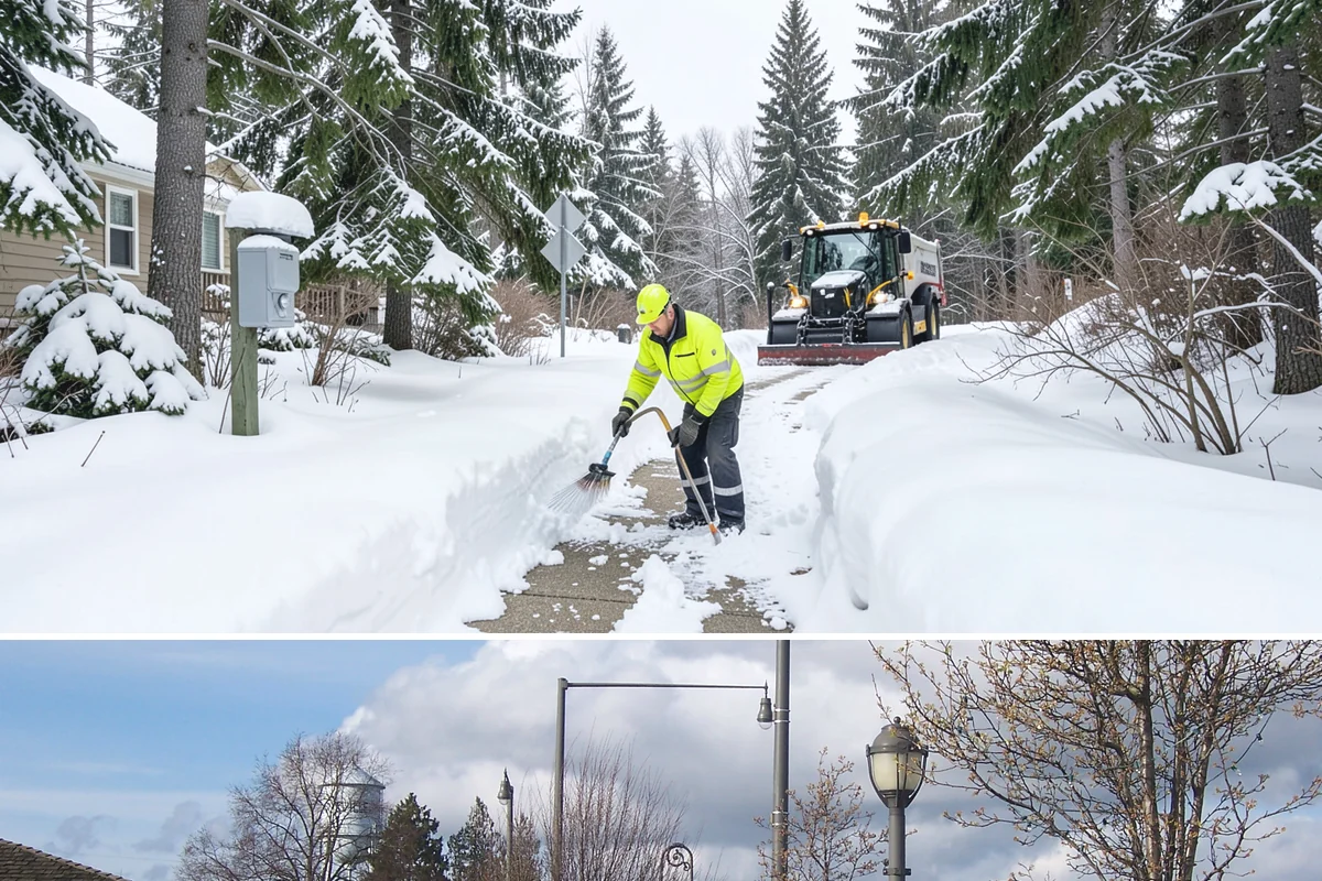 Fire Lane Clearing in Marysville, Snohomish County, WA - Fire lane maintenance is essential throughout the snow season, especially during storms from December to February.