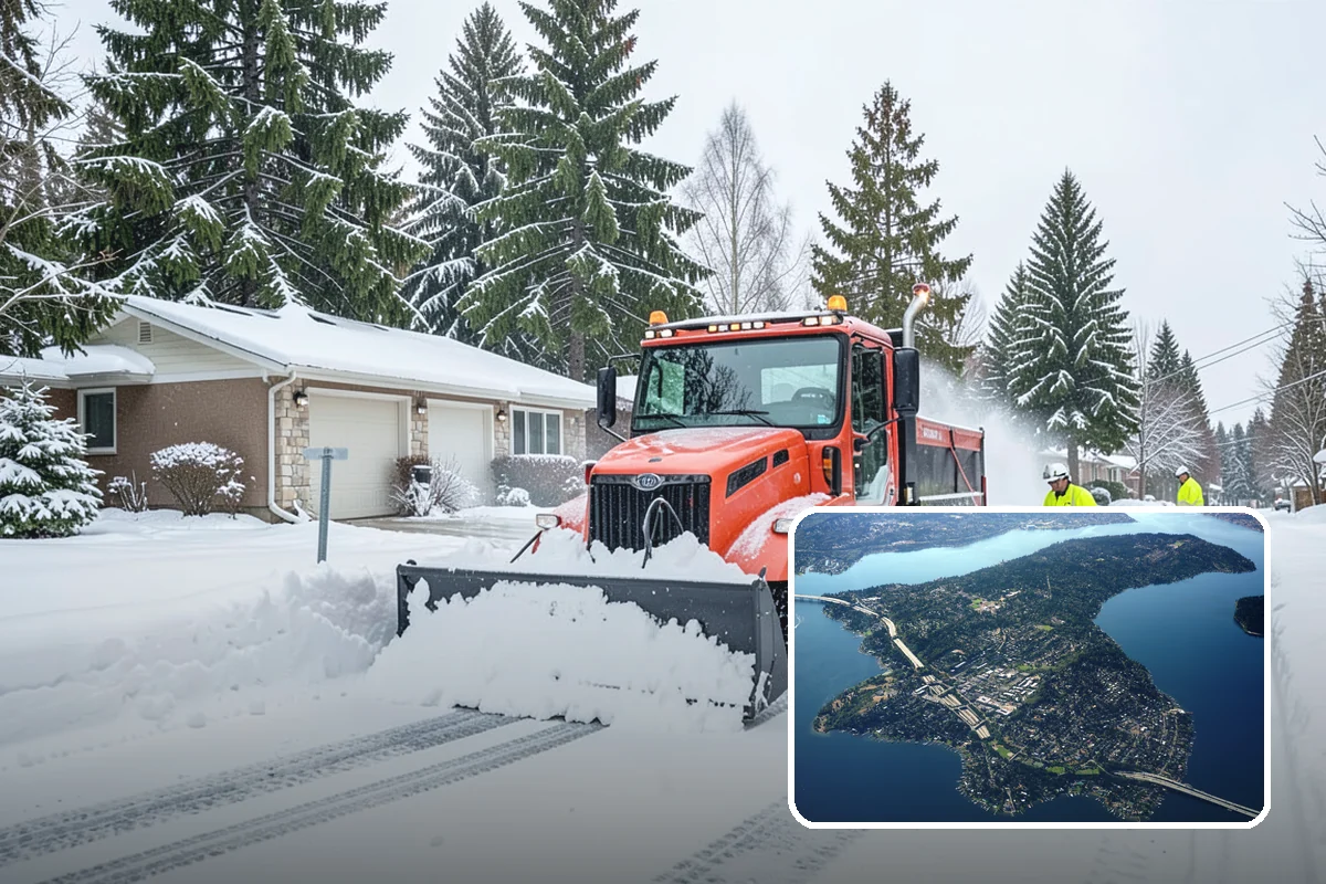 Fire Lane Clearing in Mercer Island, King County, WA - Fire lanes kept clear to full required width