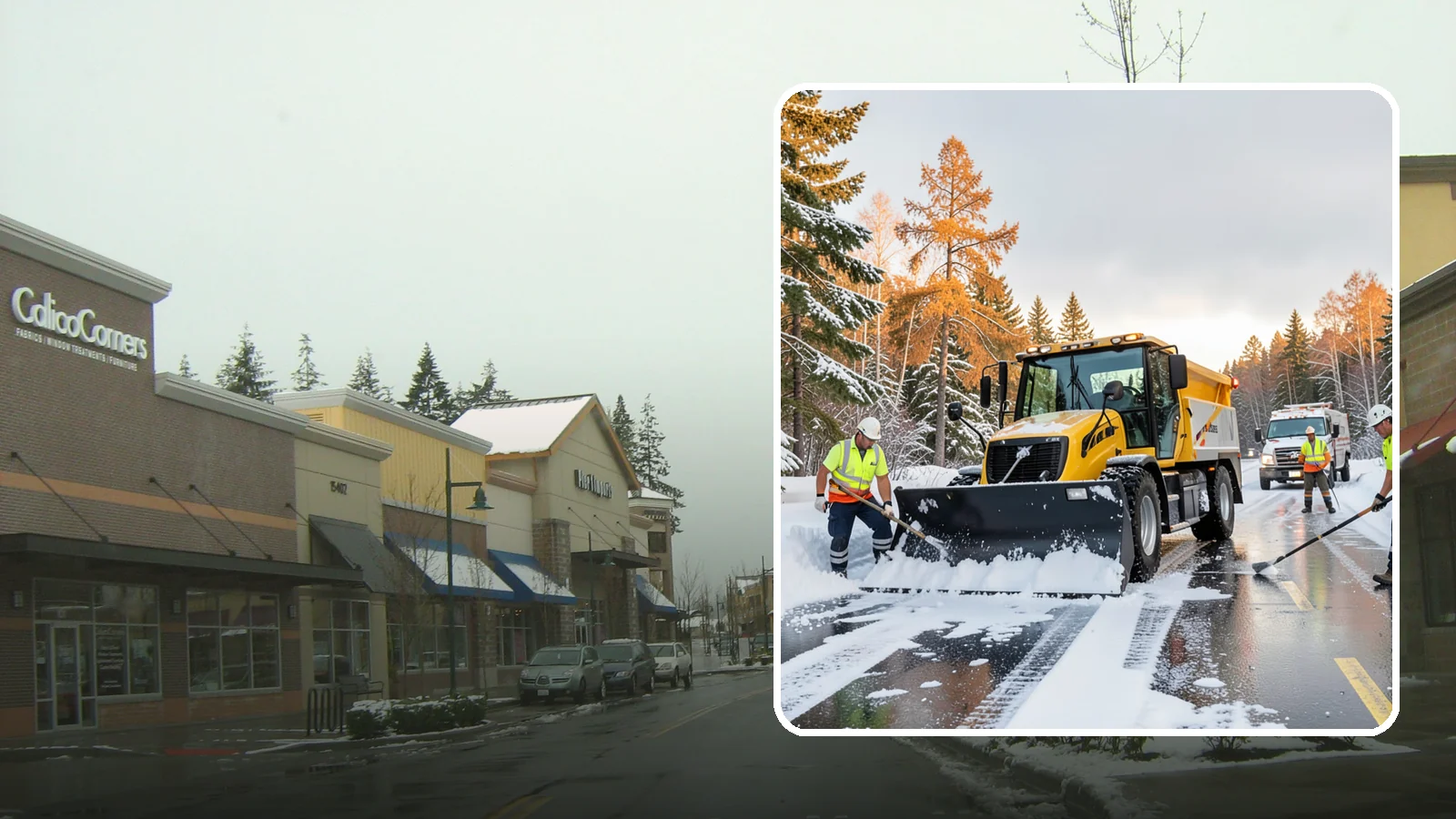 Fire Lane Clearing in Mill Creek, Snohomish County, WA - We keep marked fire lanes clear during snow events so emergency vehicles always have unobstructed access.
