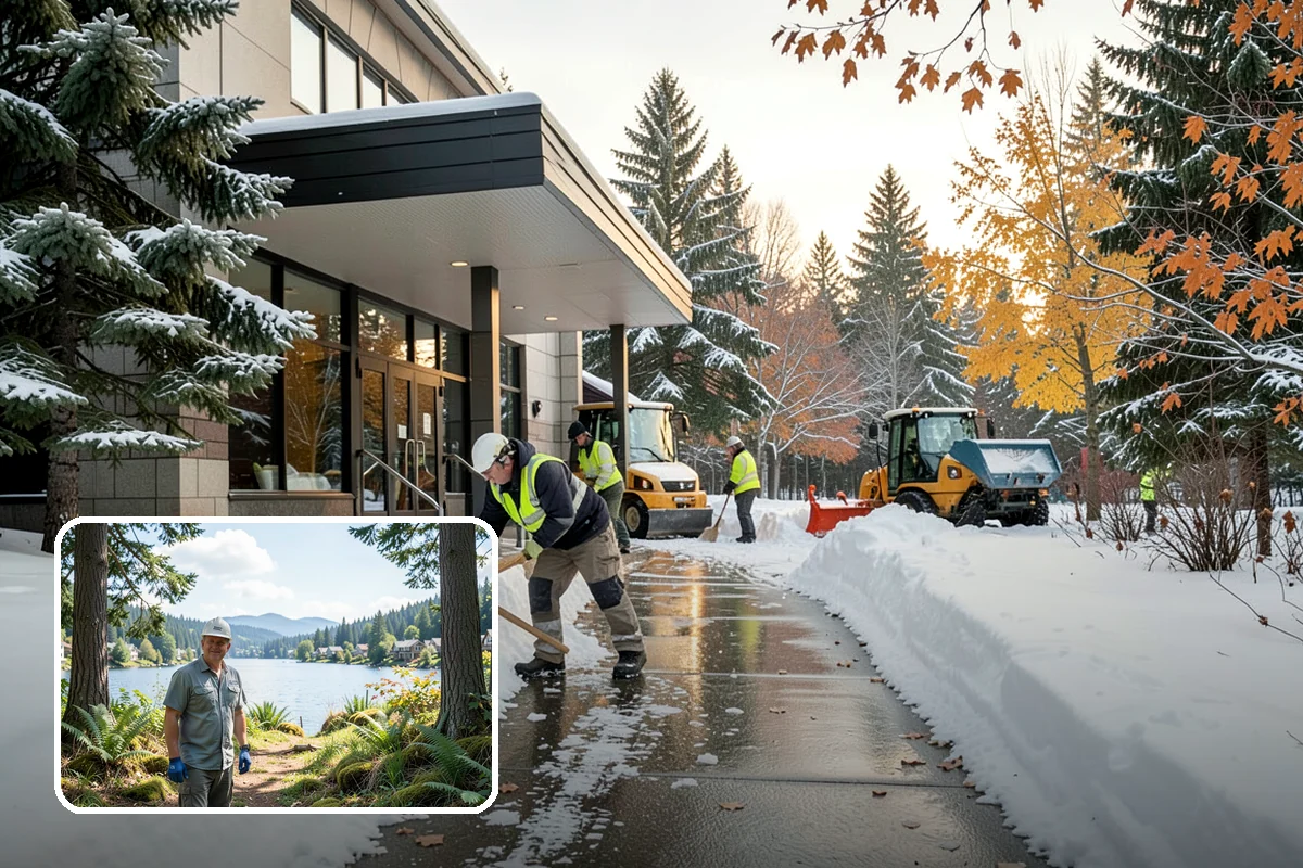 Fire Lane Clearing in Milton, King County, WA - Fire lanes kept clear to full required width