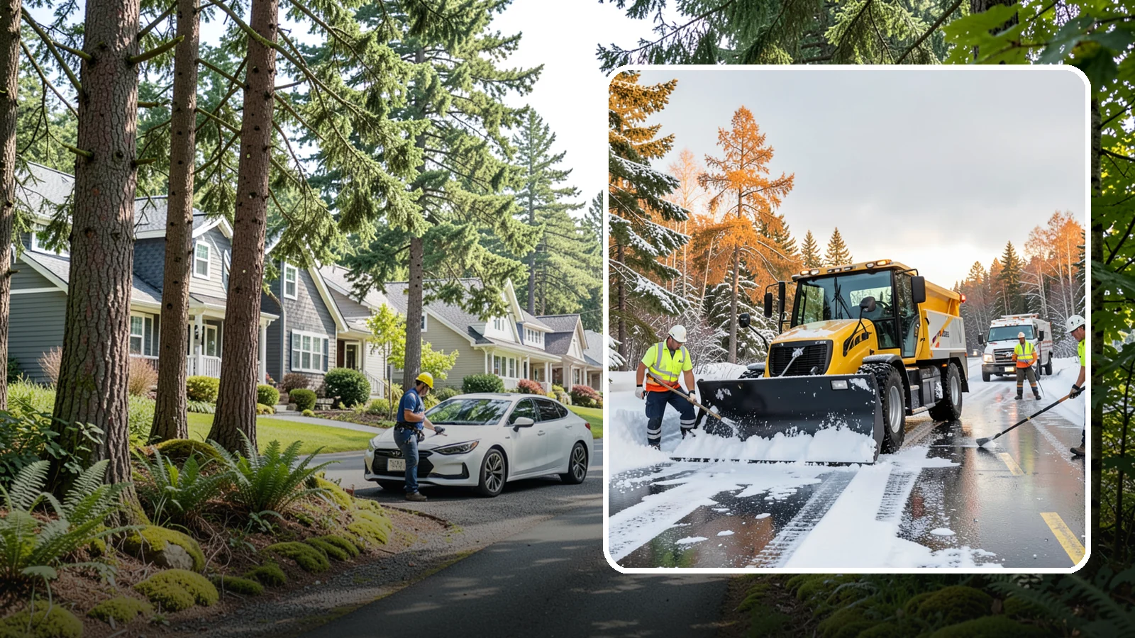 Fire Lane Clearing in Normandy Park, King County, WA - We keep marked fire lanes clear during snow events so emergency vehicles always have unobstructed access.