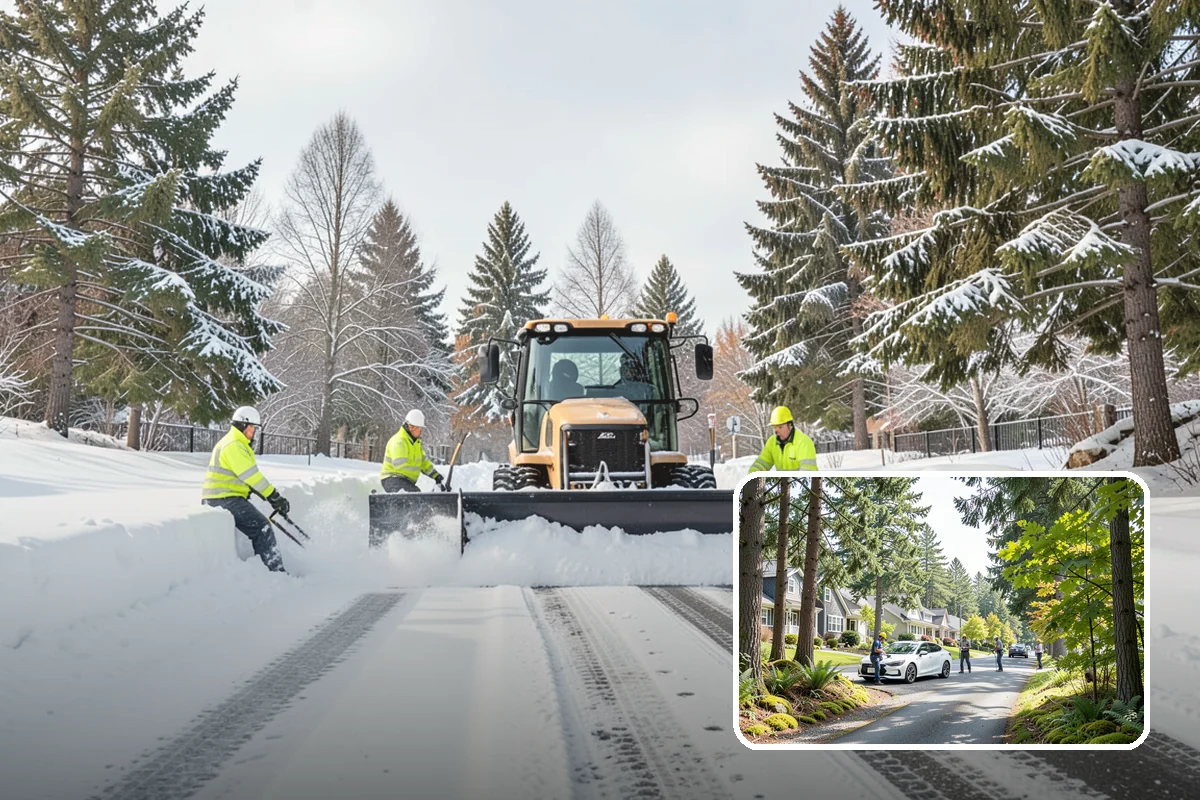 Fire Lane Clearing in Normandy Park, King County, WA - Fire lanes kept clear to full required width