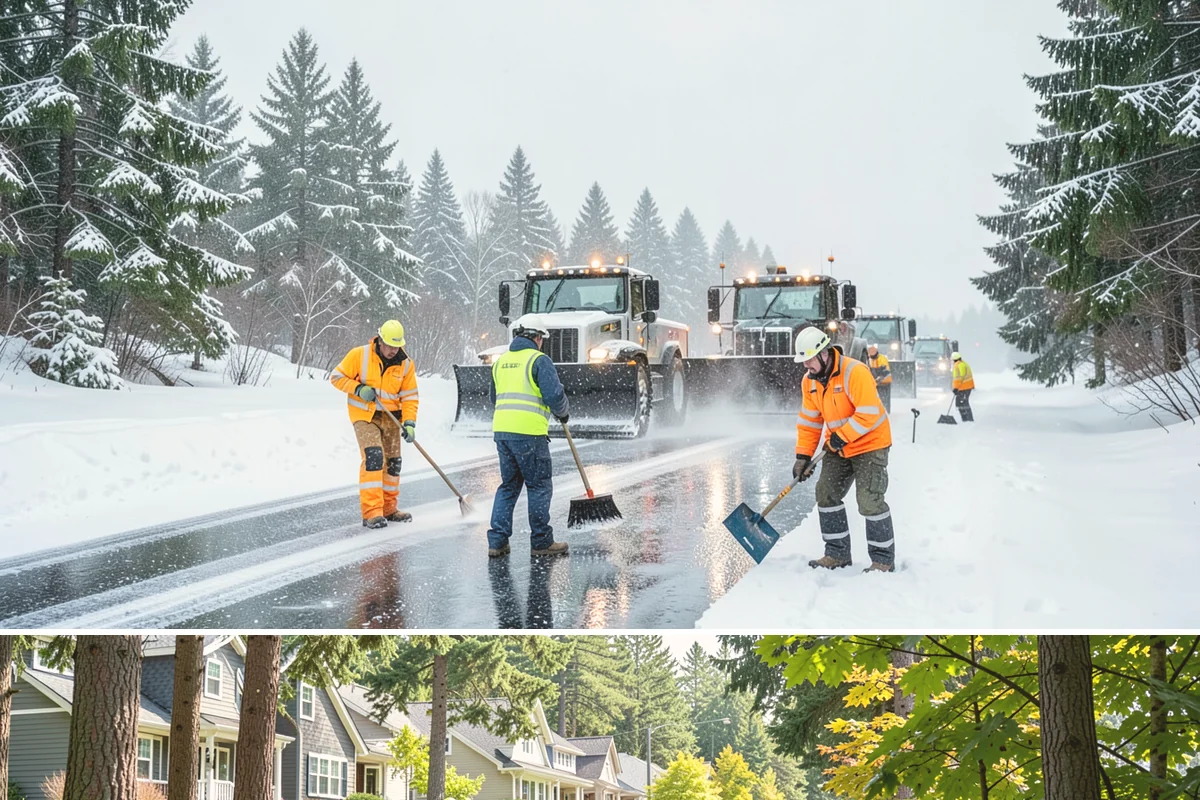 Fire Lane Clearing in Normandy Park, King County, WA - Fire lane maintenance is essential throughout the snow season, especially during storms from December to February.