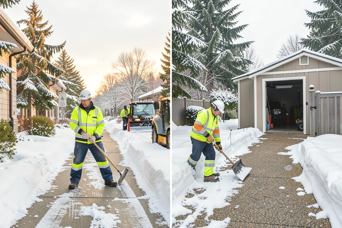 Fire Lane Clearing in North Bend, King County, WA - Map marked fire lanes and their required widths
