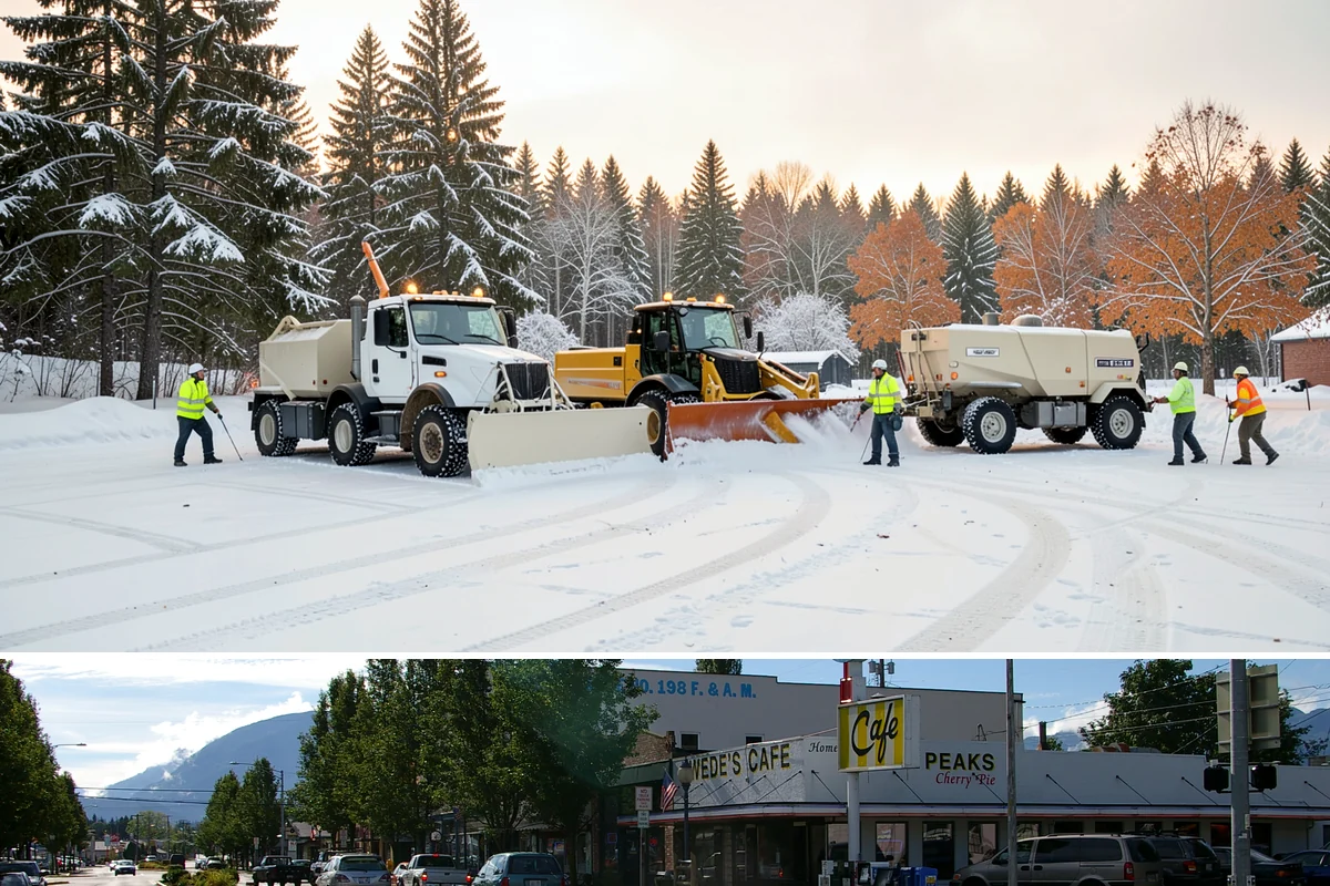 Fire Lane Clearing in North Bend, King County, WA - Fire lane maintenance is essential throughout the snow season, especially during storms from December to February.