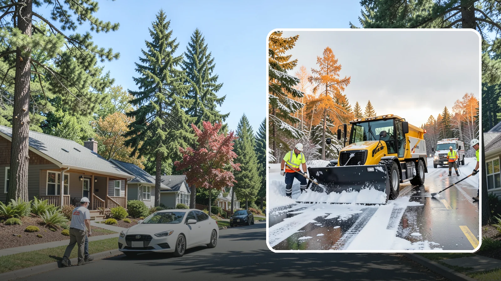 Fire Lane Clearing in Orting, Pierce County, WA - We keep marked fire lanes clear during snow events so emergency vehicles always have unobstructed access.