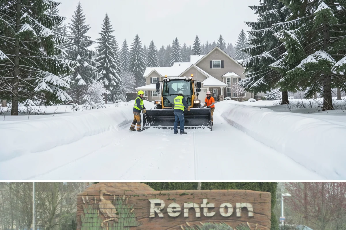 Fire Lane Clearing in Renton, King County, WA - Fire lane maintenance is essential throughout the snow season, especially during storms from December to February.