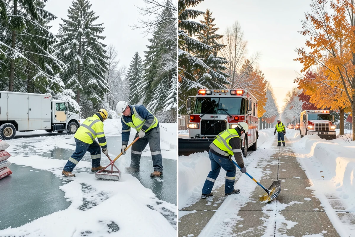 Fire Lane Clearing in Sedro-Woolley, Skagit County, WA - Map marked fire lanes and their required widths
