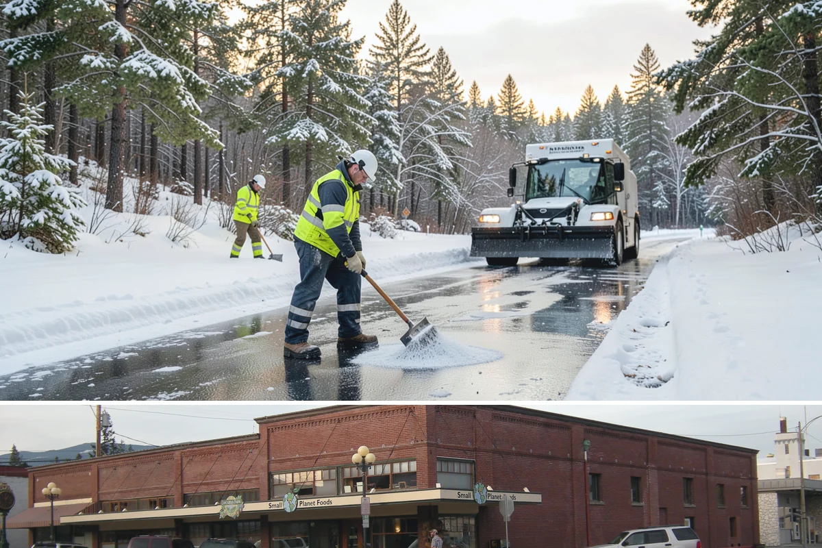 Fire Lane Clearing in Sedro-Woolley, Skagit County, WA - Fire lane maintenance is essential throughout the snow season, especially during storms from December to February.