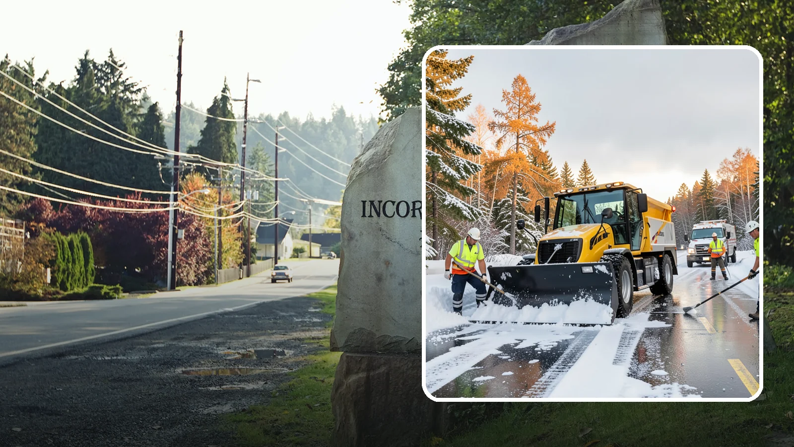 Fire Lane Clearing in Wilkeson, Pierce County, WA - We keep marked fire lanes clear during snow events so emergency vehicles always have unobstructed access.