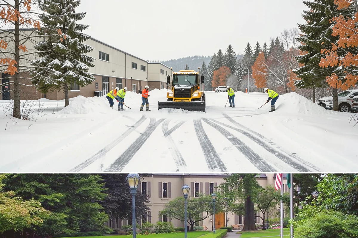 Fire Lane Clearing in Woodinville, King County, WA - Fire lane maintenance is essential throughout the snow season, especially during storms from December to February.