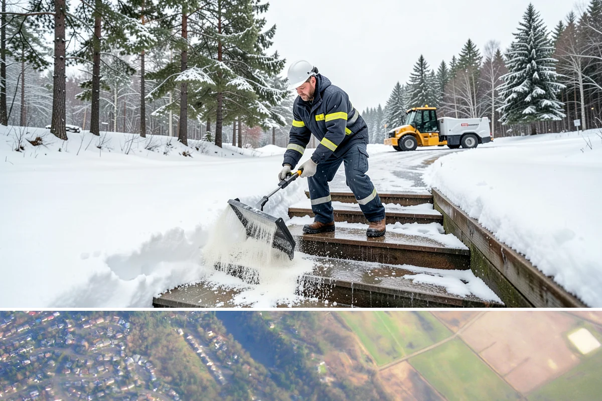 Fire Lane Deicing in Algona, King County, WA - Keep fire lanes on an anti-icing plan for the full lowland snow season, roughly November through March.