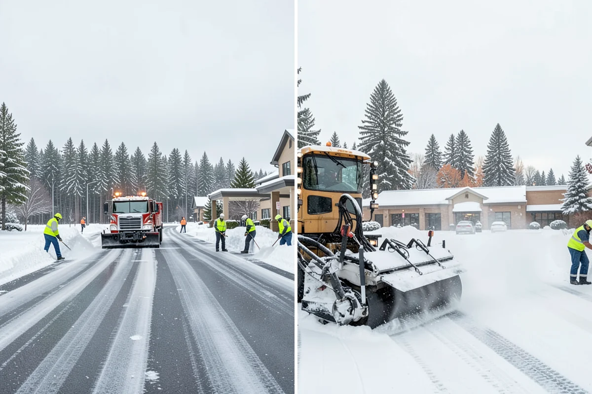 Fire Lane Deicing in Arlington, Snohomish County, WA - Anti-ice the fire lane ahead of forecast freezing