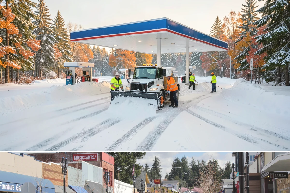 Fire Lane Deicing in Bothell, King County, WA - Keep fire lanes on an anti-icing plan for the full lowland snow season, roughly November through March.