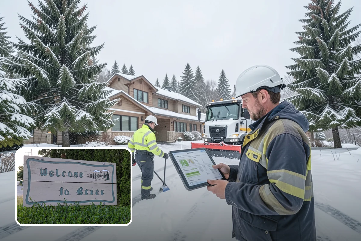 Fire Lane Deicing in Brier, Snohomish County, WA - Prevents refreeze on plowed emergency-access lanes