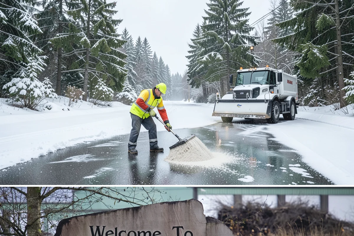 Fire Lane Deicing in Buckley, Pierce County, WA - Keep fire lanes on an anti-icing plan for the full lowland snow season, roughly November through March.