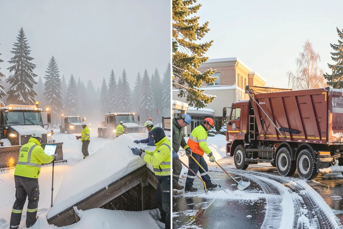 Fire Lane Deicing in Burlington, Skagit County, WA - Anti-ice the fire lane ahead of forecast freezing