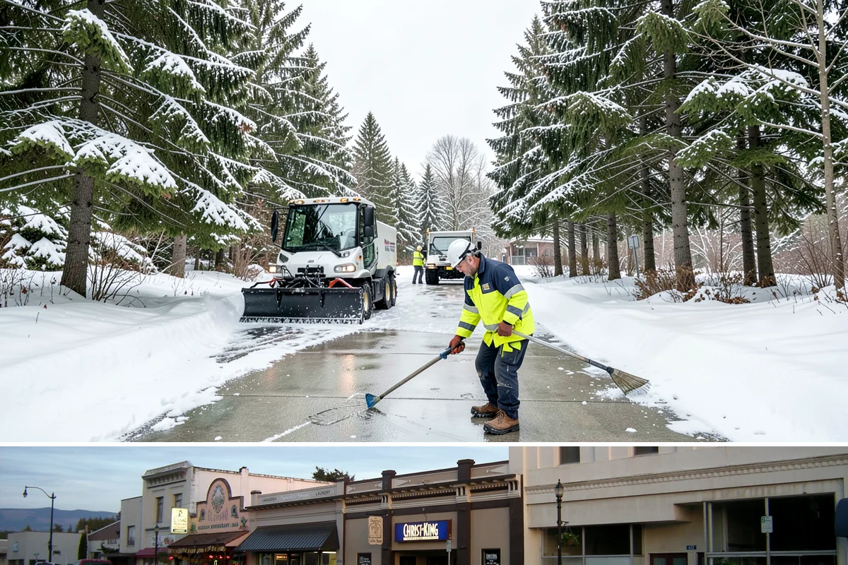 Fire Lane Deicing in Burlington, Skagit County, WA - Keep fire lanes on an anti-icing plan for the full lowland snow season, roughly November through March.