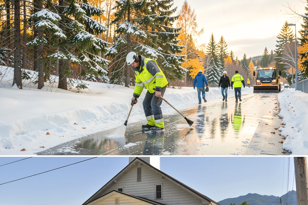 Fire Lane Deicing in Concrete, Skagit County, WA - Keep fire lanes on an anti-icing plan for the full lowland snow season, roughly November through March.