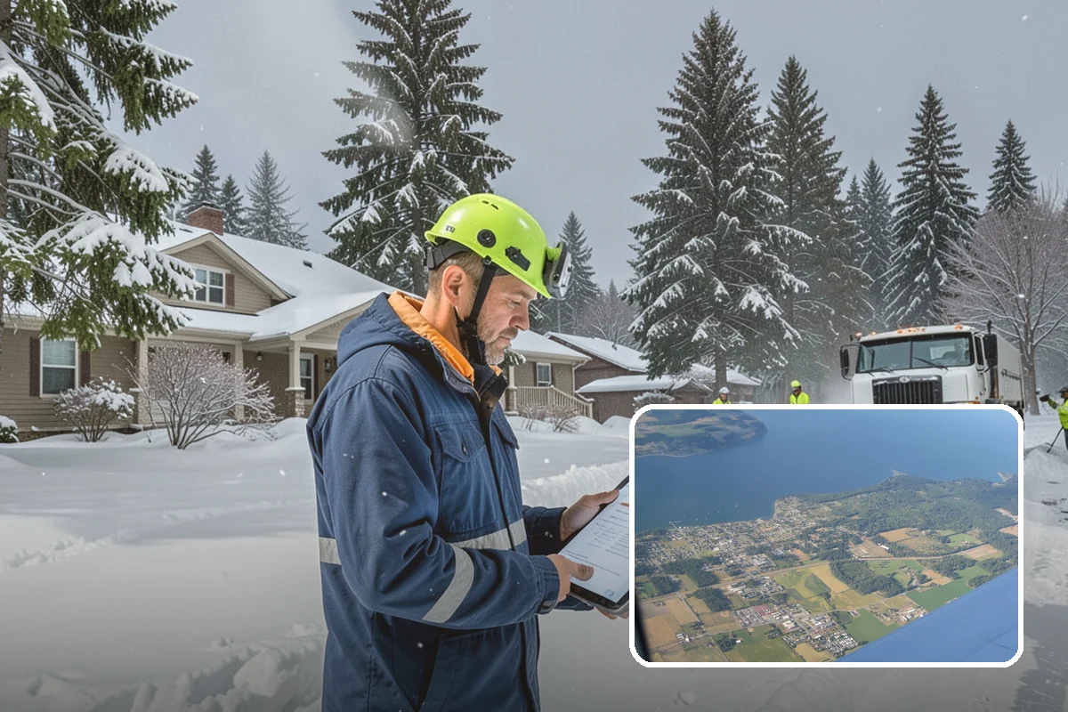 Fire Lane Deicing in Coupeville, Island County, WA - Prevents refreeze on plowed emergency-access lanes