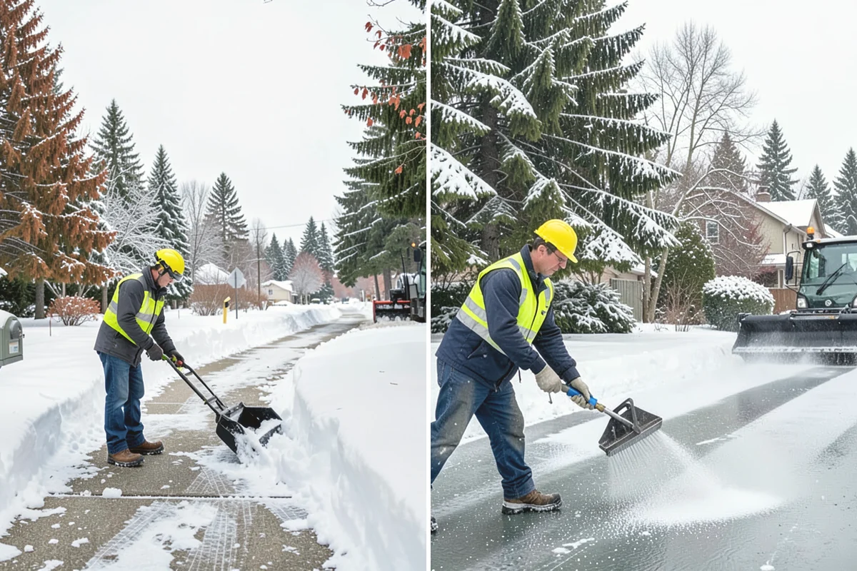 Fire Lane Deicing in Covington, King County, WA - Anti-ice the fire lane ahead of forecast freezing