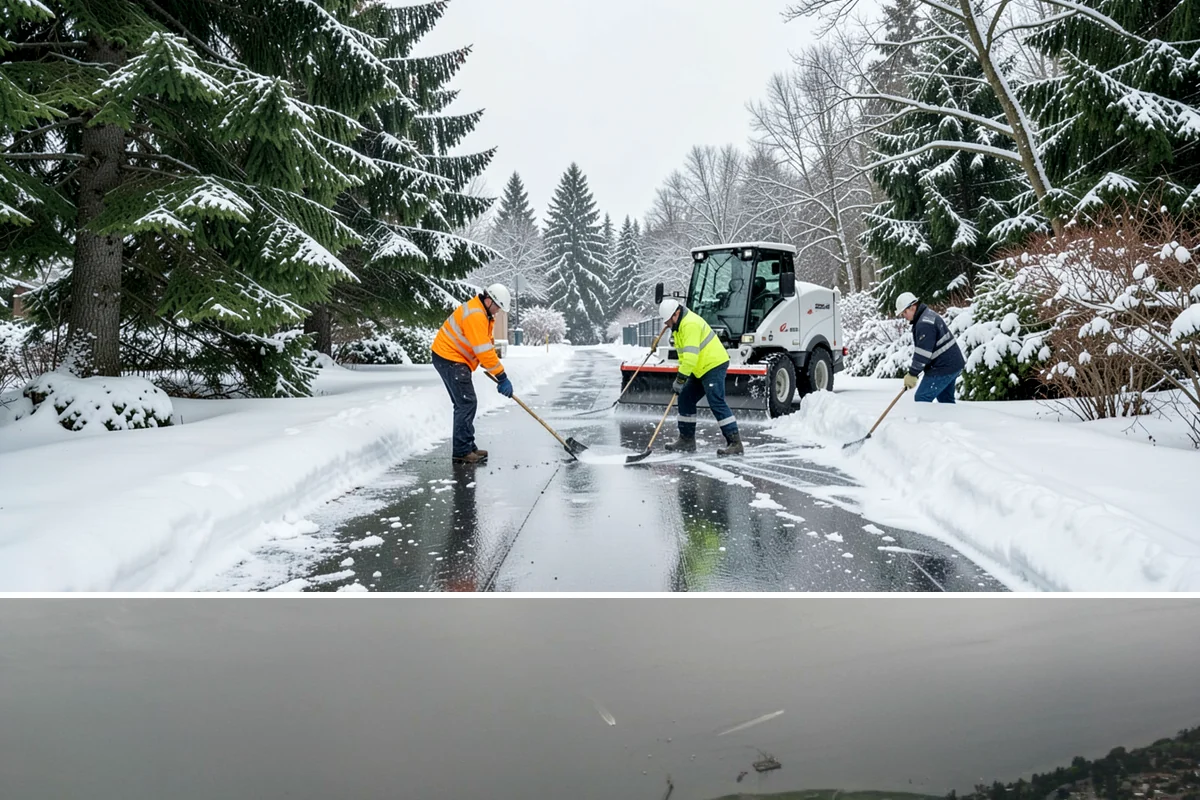 Fire Lane Deicing in Des Moines, King County, WA - Keep fire lanes on an anti-icing plan for the full lowland snow season, roughly November through March.
