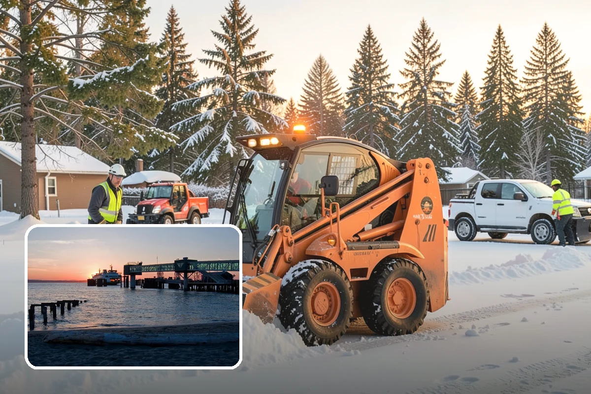 Fire Lane Deicing in Edmonds, Snohomish County, WA - Prevents refreeze on plowed emergency-access lanes