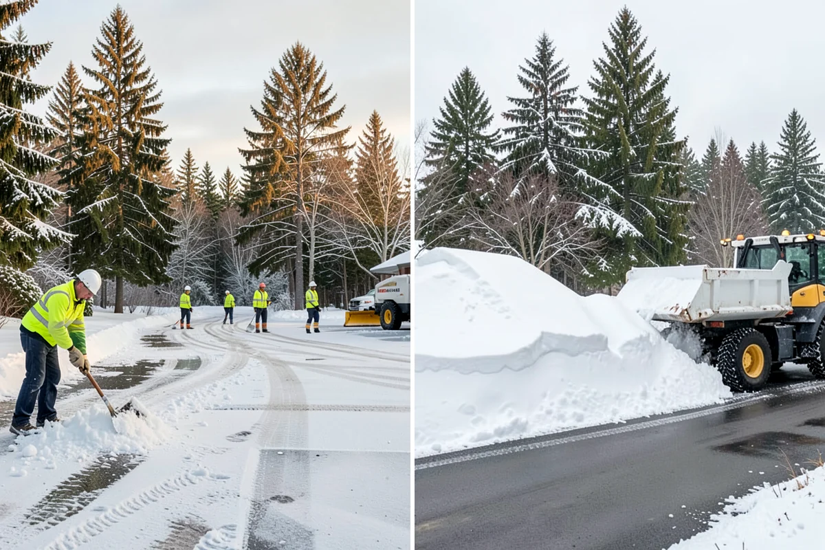 Fire Lane Deicing in Gig Harbor, Pierce County, WA - Anti-ice the fire lane ahead of forecast freezing