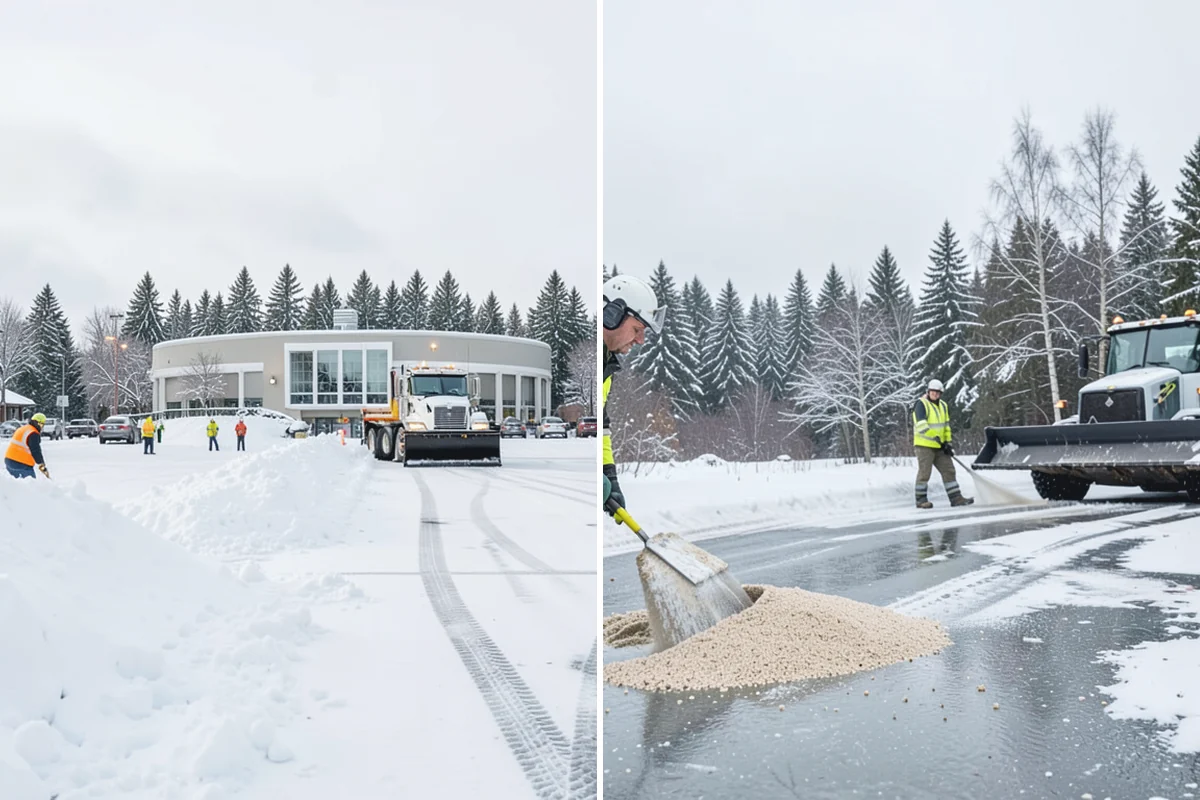 Fire Lane Deicing in Hamilton, Skagit County, WA - Anti-ice the fire lane ahead of forecast freezing