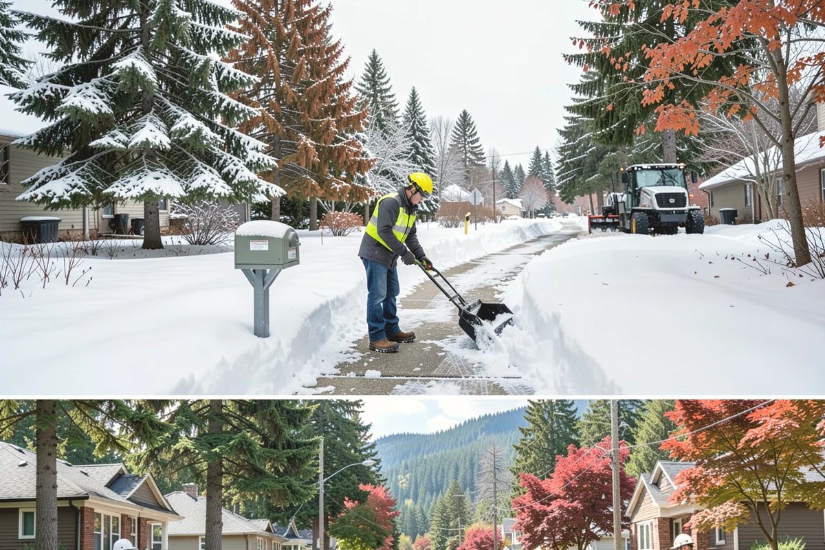 Fire Lane Deicing in Hunts Point, King County, WA - Keep fire lanes on an anti-icing plan for the full lowland snow season, roughly November through March.