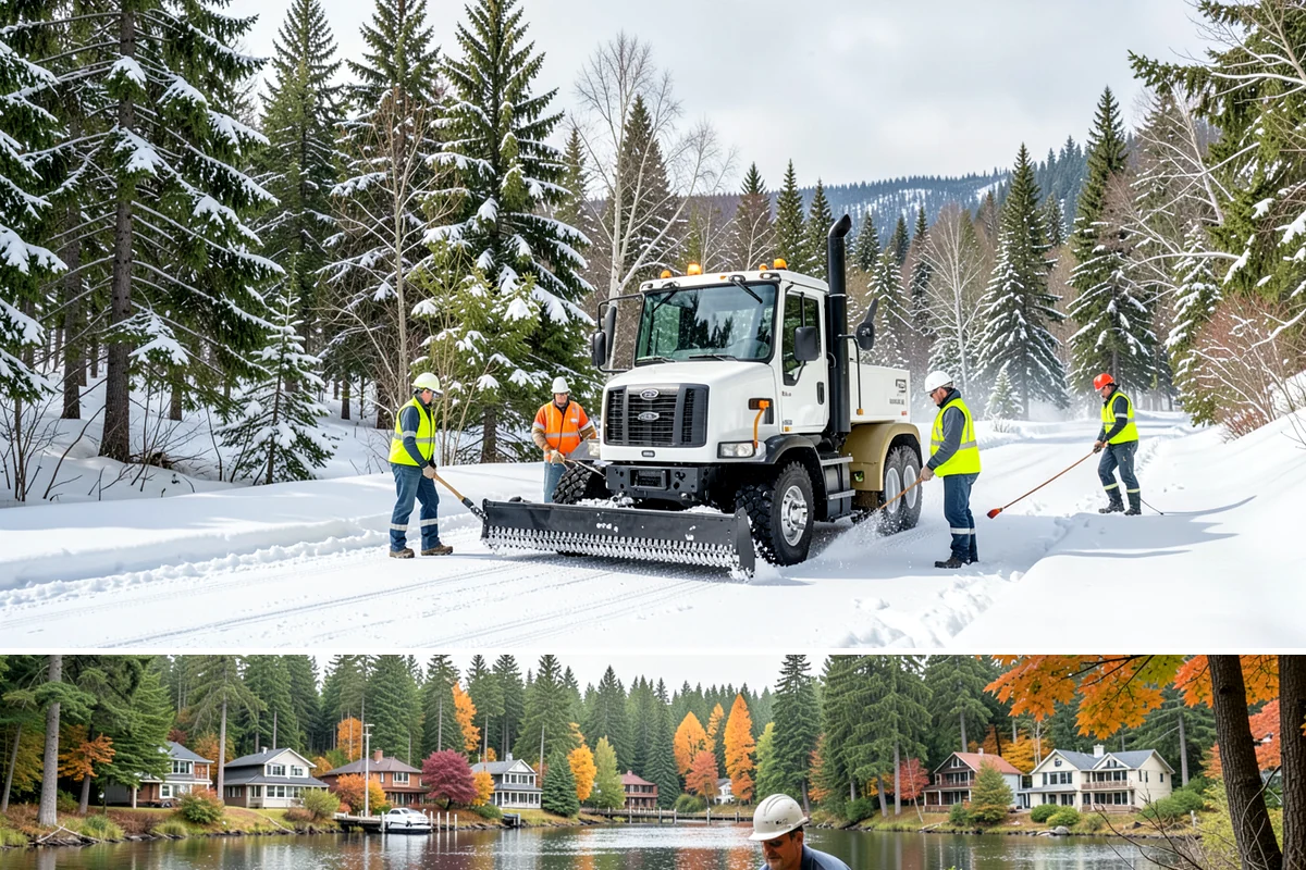 Fire Lane Deicing in La Conner, Skagit County, WA - Keep fire lanes on an anti-icing plan for the full lowland snow season, roughly November through March.