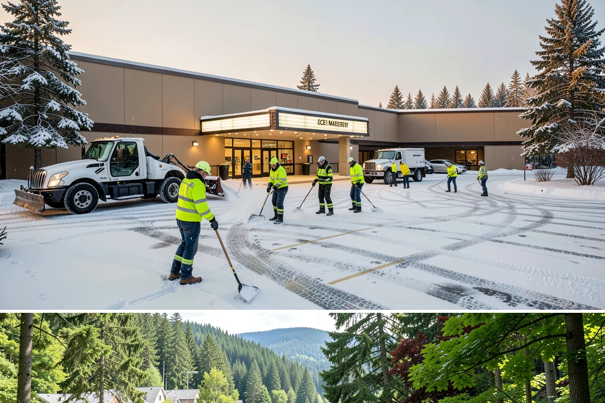 Fire Lane Deicing in Lake Forest Park, King County, WA - Keep fire lanes on an anti-icing plan for the full lowland snow season, roughly November through March.