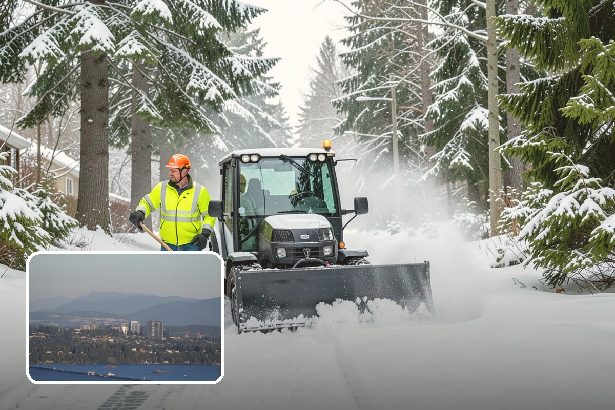 Fire Lane Deicing in Medina, King County, WA - Prevents refreeze on plowed emergency-access lanes