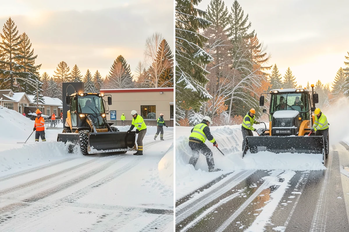 Fire Lane Deicing in Milton, King County, WA - Anti-ice the fire lane ahead of forecast freezing